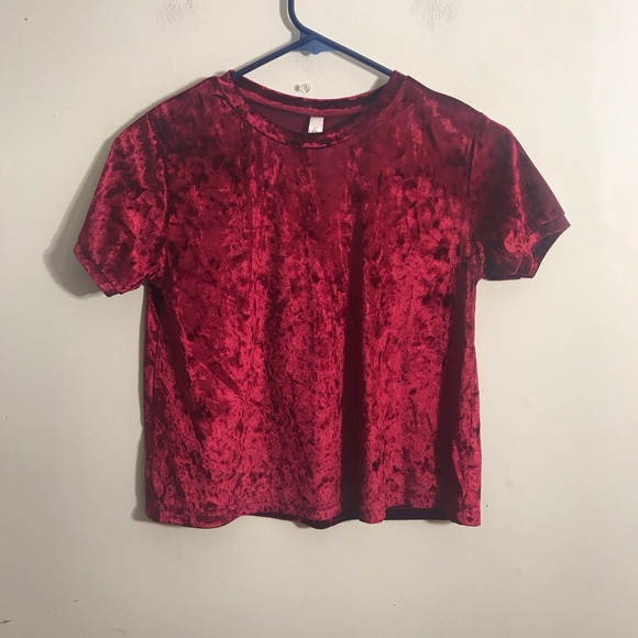 lovecharm Tops - Velvet crop top